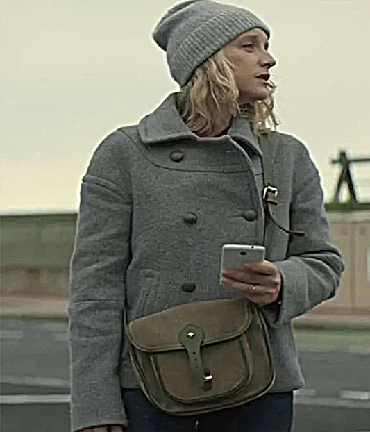 Ludivine Sagnier Lupin Claire Grey Wool Jacket