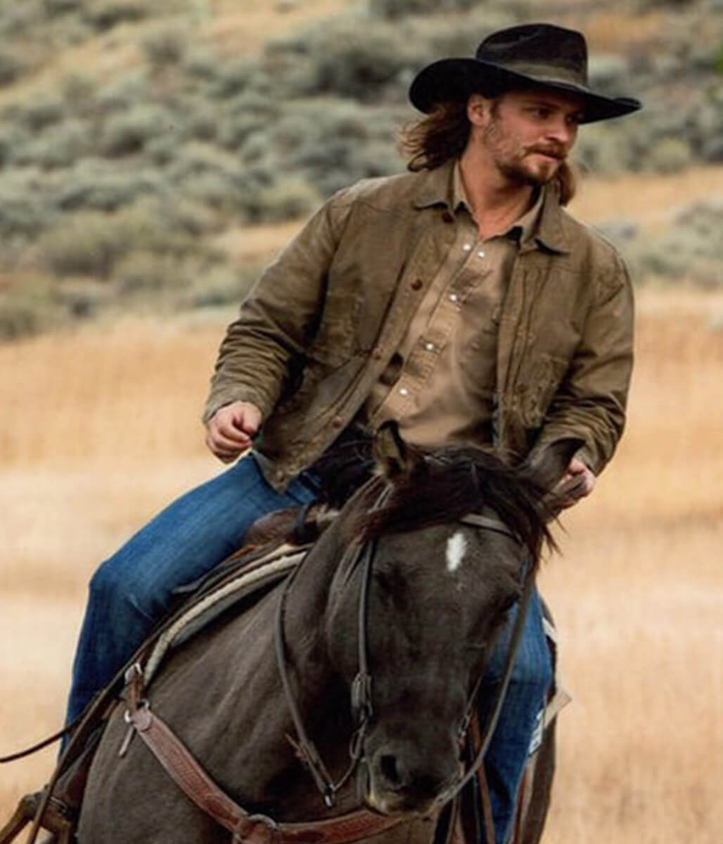 Luke Grimes Marshals 2026 Brown Cotton Jacket