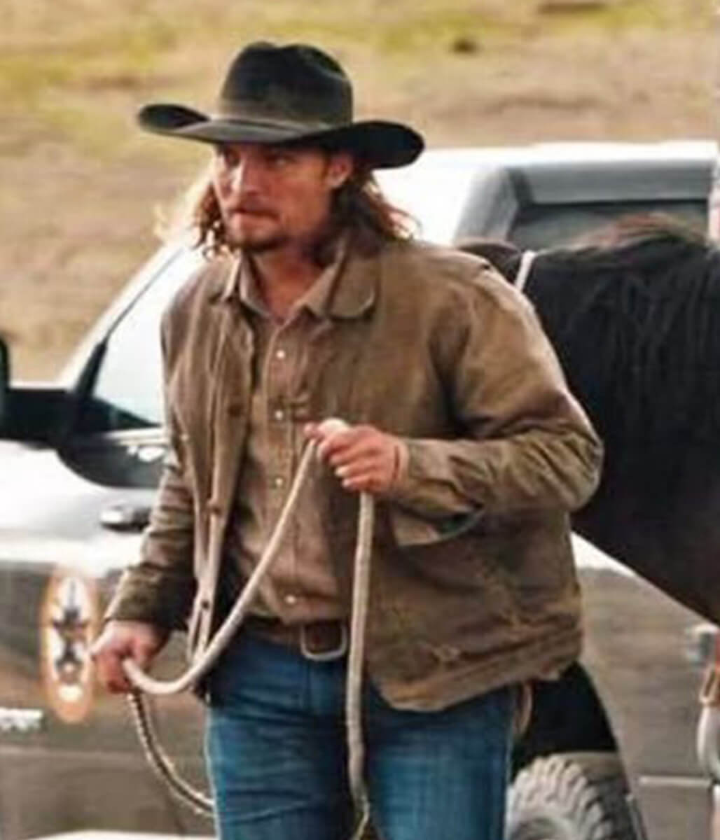 Luke Grimes Marshals 2026 Brown Cotton Jacket