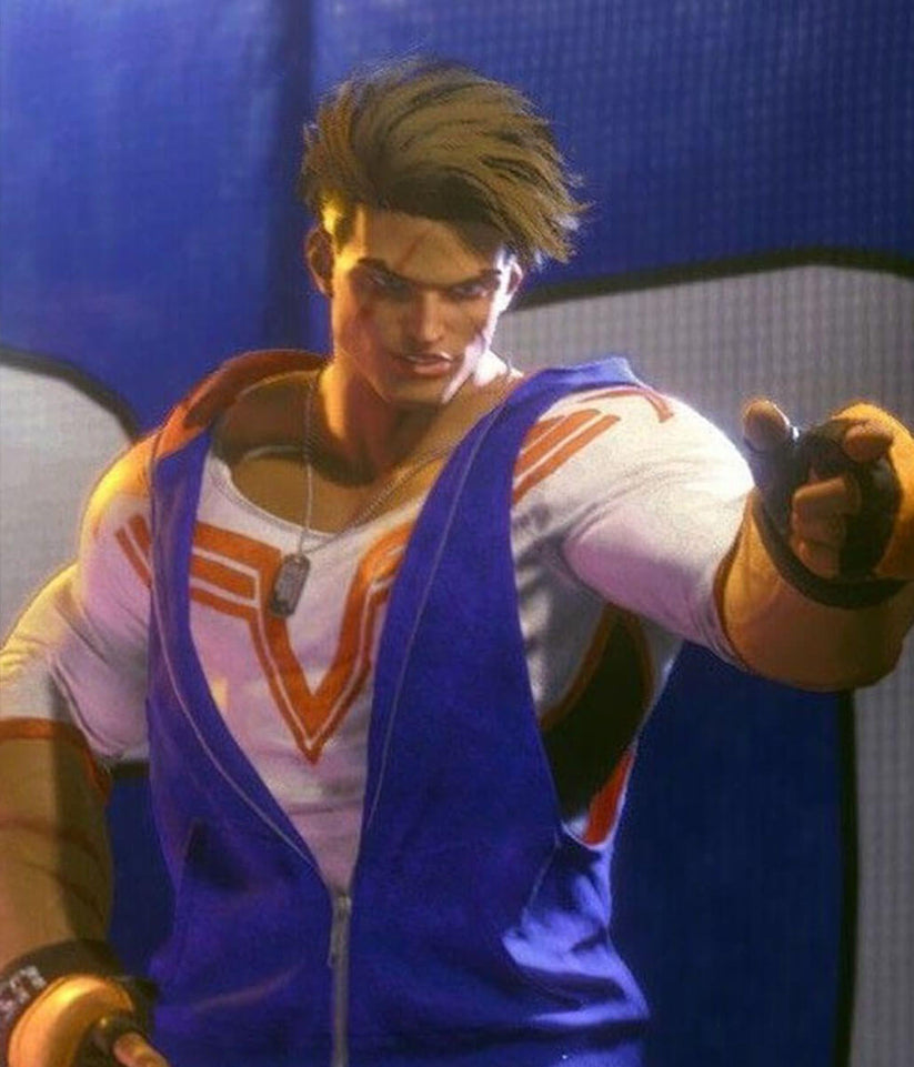 Luke Sullivan Street Fighter 6 Blue Vest