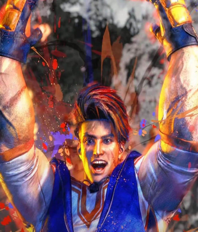 Luke Sullivan Street Fighter 6 Blue Vest