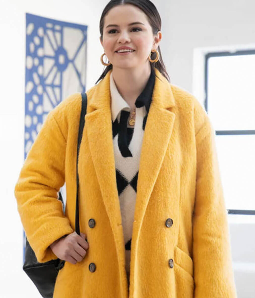 Mabel Mora Only Murders in the Building Yellow Shearling Coat