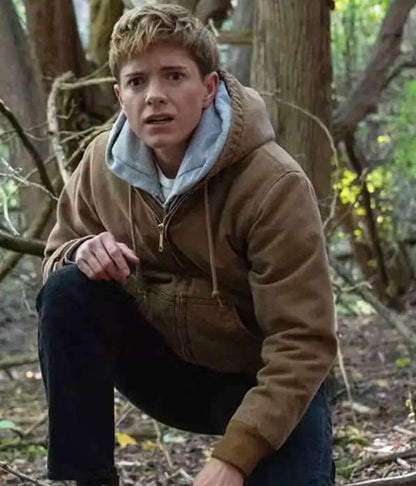 Mae Martin Wayward Brown Hodded Jacket