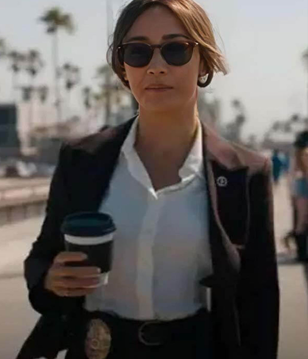 Maggie Q Ballard 2025 Detective Renée Black Blazer