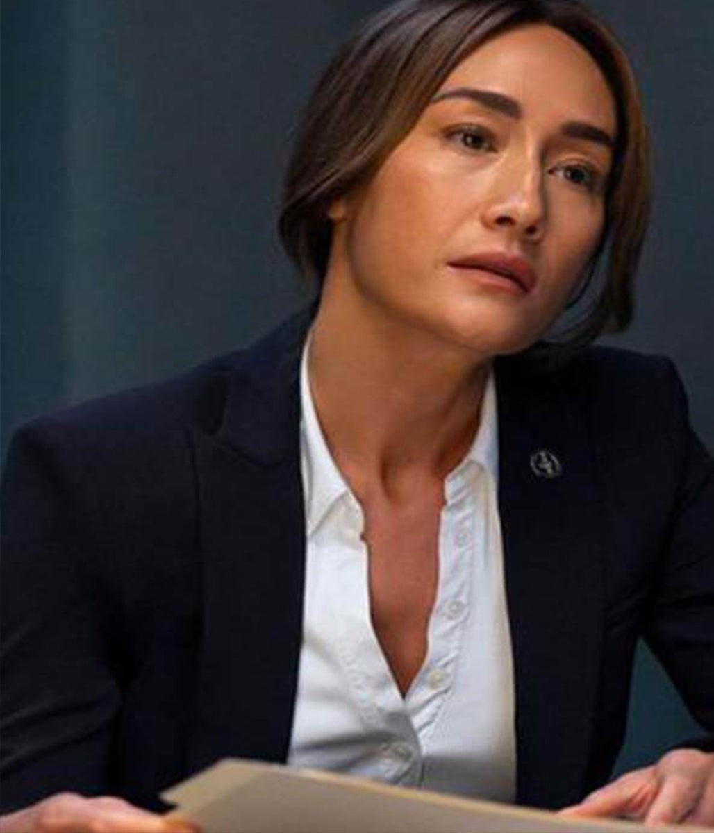 Maggie Q Ballard 2025 Detective Renée Black Blazer