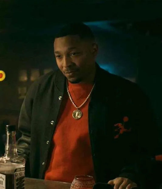 Malcolm Mays Power Book III Black Bomber Jacket