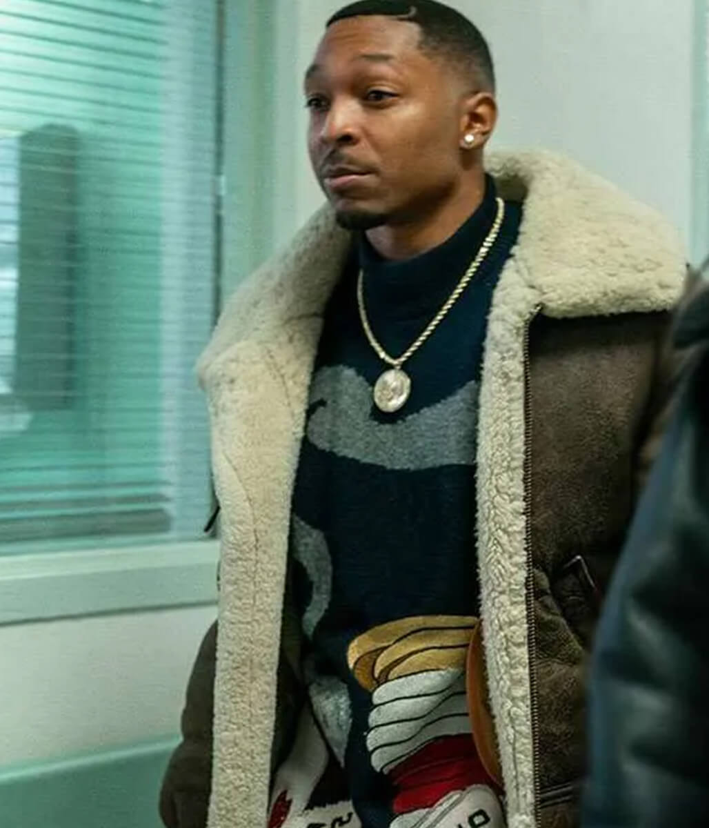 Malcolm Mays Power Book III Brown Leather Jacket