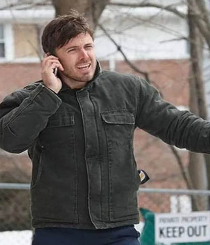 Manchester by the Sea Lee Chandler Black Fabric Jacket