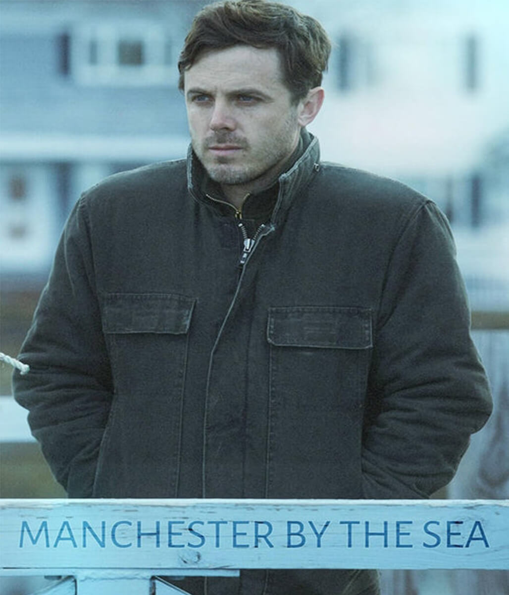 Manchester by the Sea Lee Chandler Black Fabric Jacket