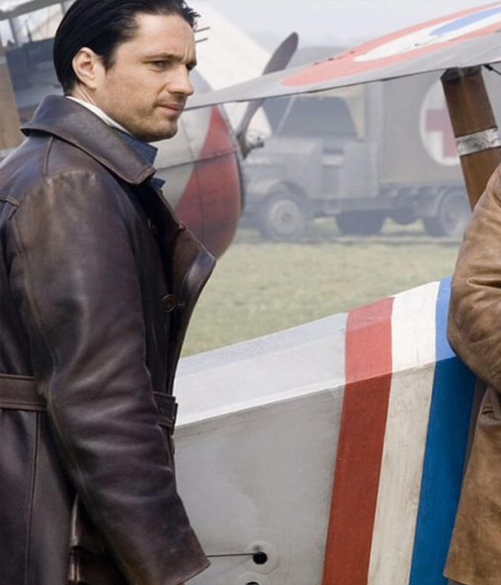 Martin Henderson Flyboys 2006 Brown Leather Coat