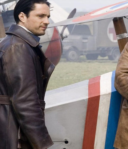 Martin Henderson Flyboys 2006 Brown Leather Coat