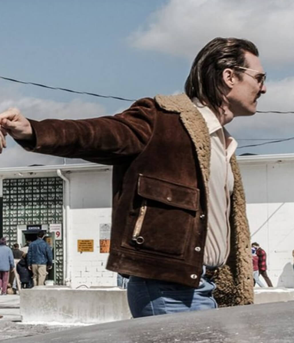 Matthew McConaughey White Boy Rick 2018 Brown Suede Jacket