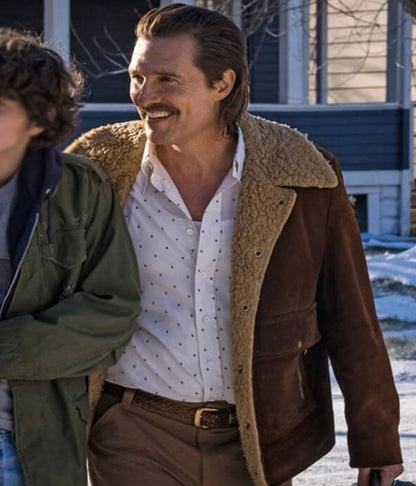 Matthew McConaughey White Boy Rick 2018 Brown Suede Jacket