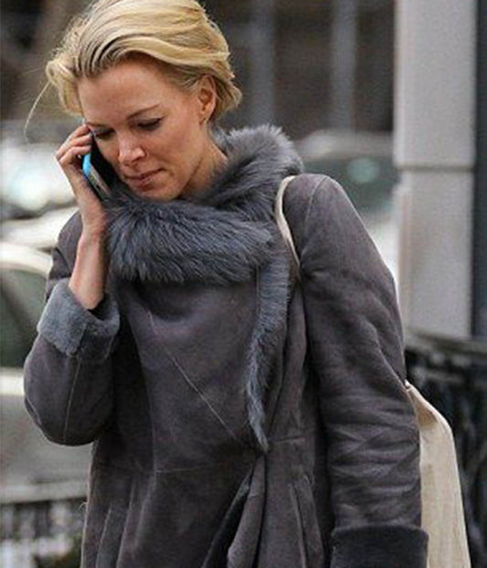 Megyn Kelly Grey Suede Jacket