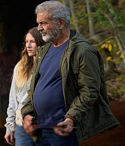Mel Gibson Hunting Season S1 Green Cotton Jacket
