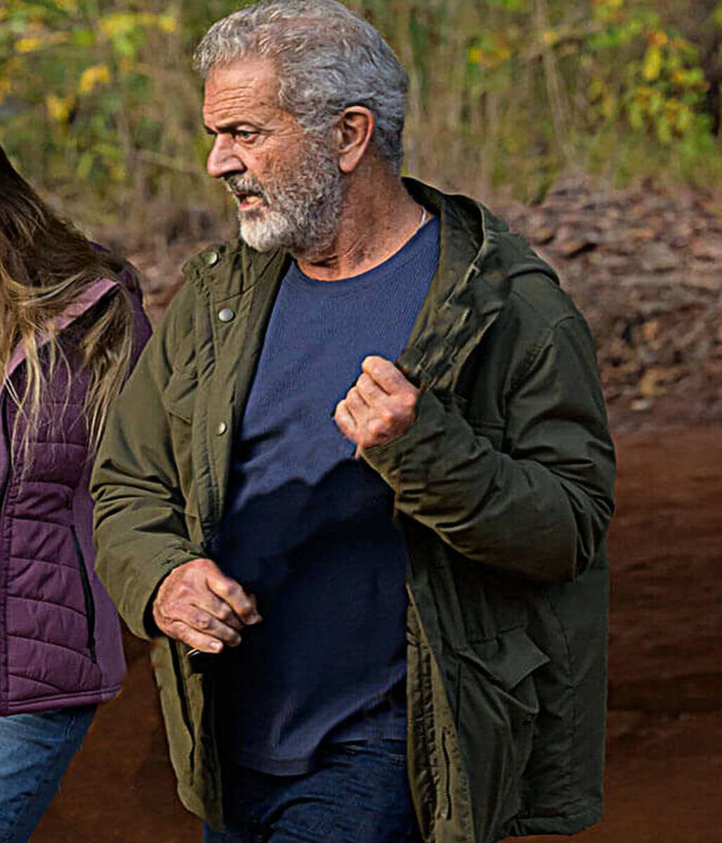 Mel Gibson Hunting Season S1 Green Cotton Jacket