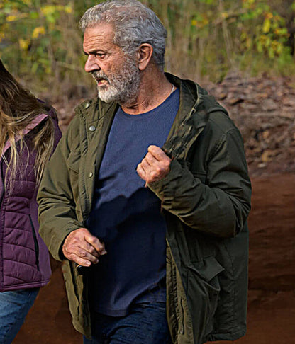 Mel Gibson Hunting Season S1 Green Cotton Jacket