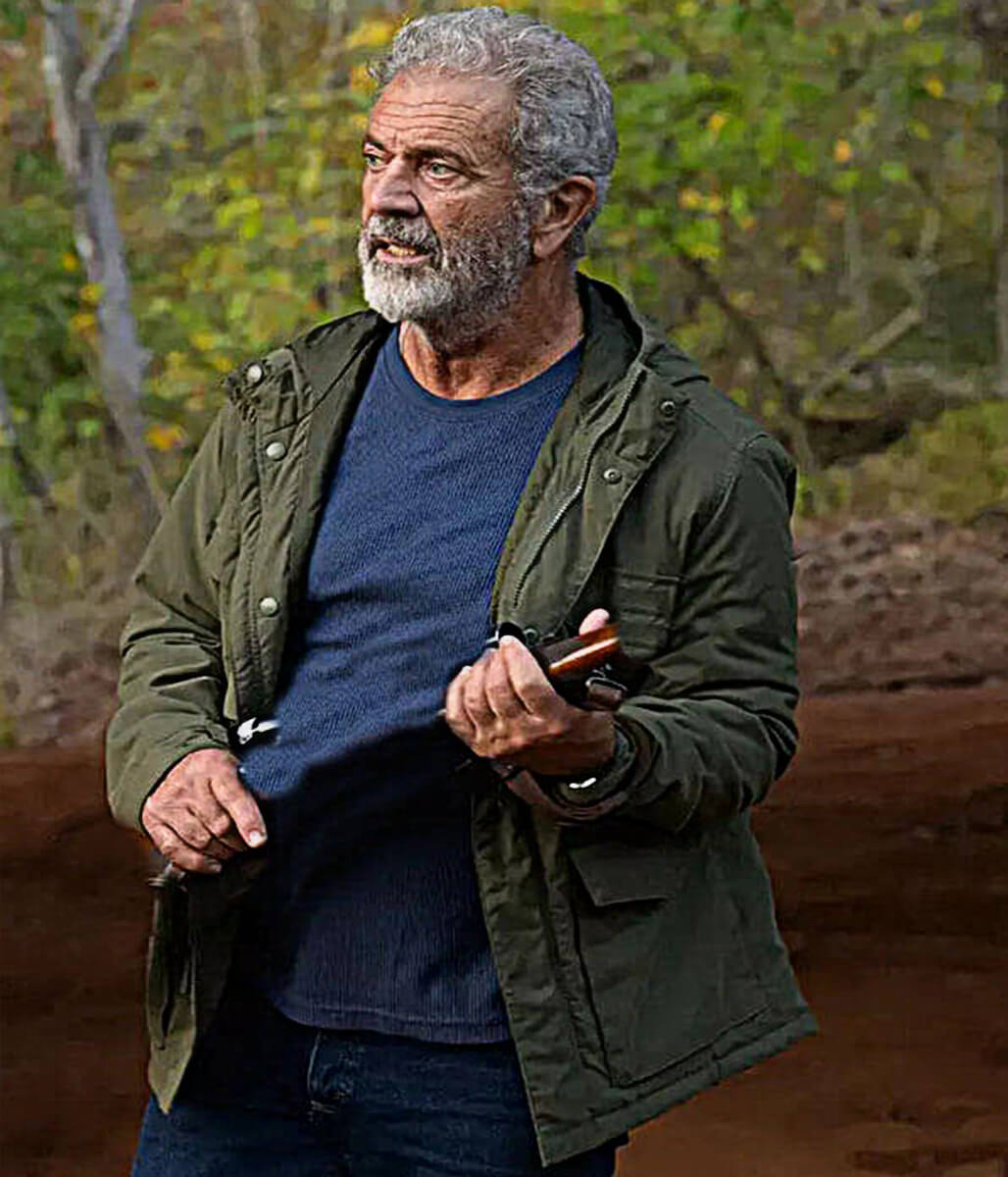 Mel Gibson Hunting Season S1 Green Cotton Jacket