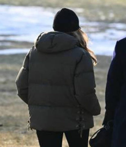 Melania Trump Green Puffer Jacket