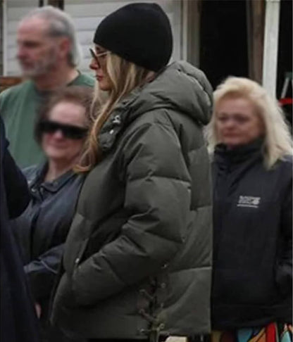 Melania Trump Green Puffer Jacket