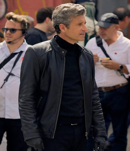 Memory Of A Killer 2026 Patrick Dempsey Leather Jacket