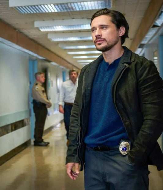 Memory Of A Killer 2026 Peter Gadiot Leather Jacket