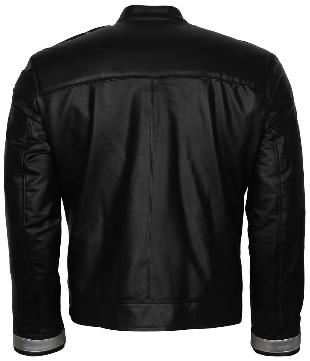 Men Ghost Rider Robbie Reyes Black Leather Jacket