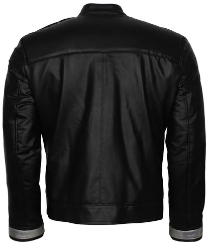 Men Ghost Rider Robbie Reyes Black Leather Jacket
