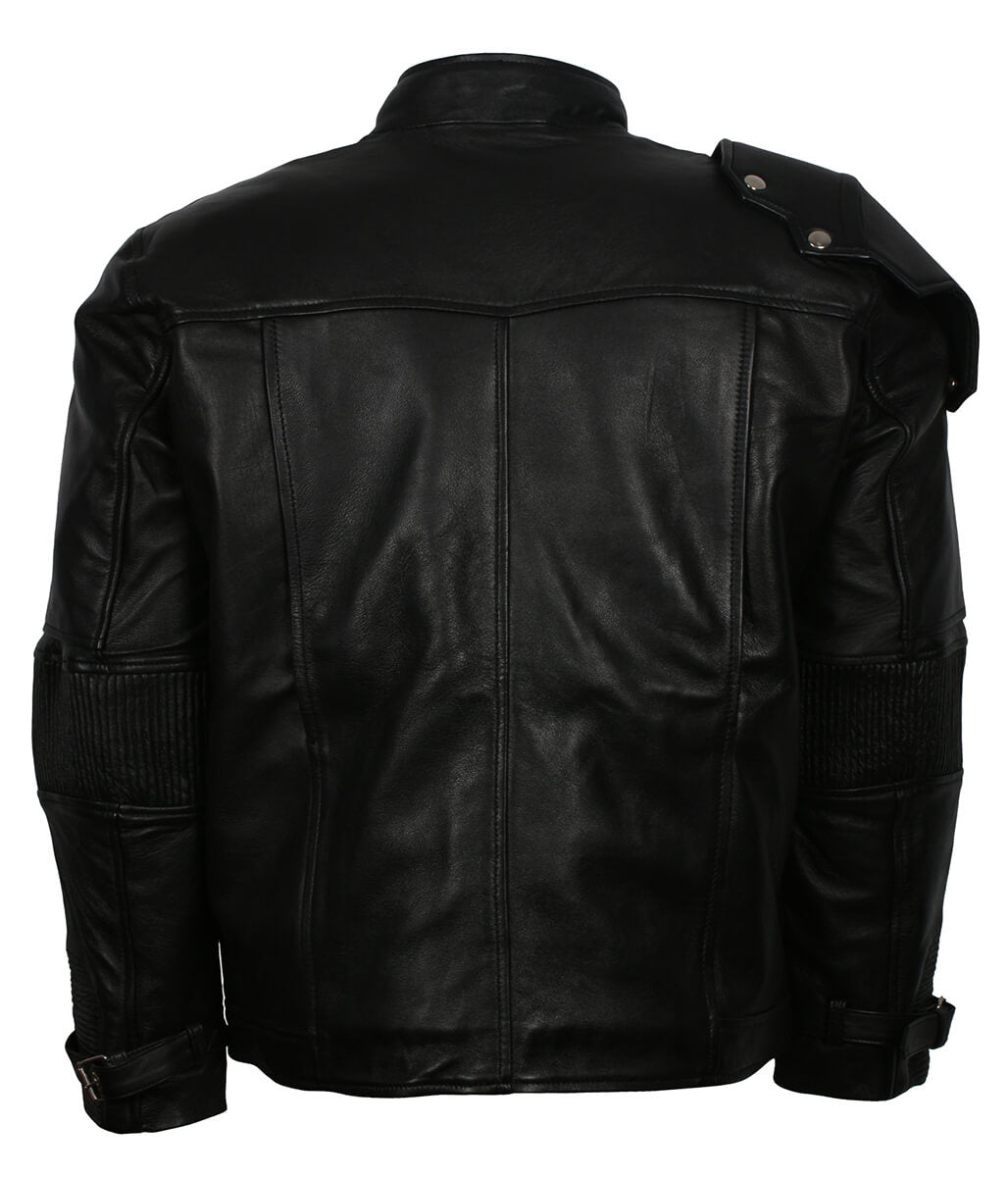 Men Star Lord Guardians Sci-Fi Tactical Leather Jacket