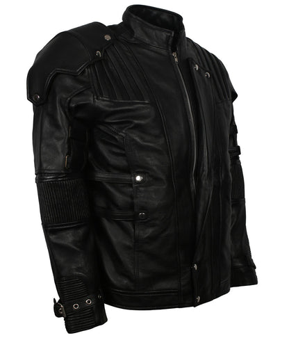 Men Star Lord Guardians Sci-Fi Tactical Leather Jacket