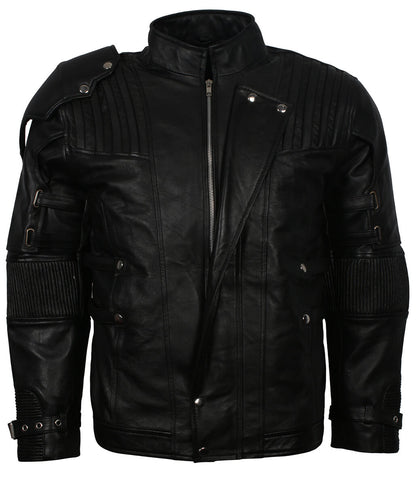Men Star Lord Guardians Sci-Fi Tactical Leather Jacket
