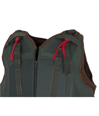 Men Tactical Harness Style Cosplay Navy Blue Leather Vest