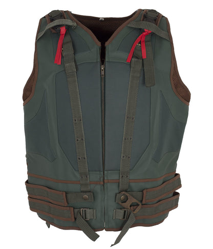 Men Tactical Harness Style Cosplay Navy Blue Leather Vest