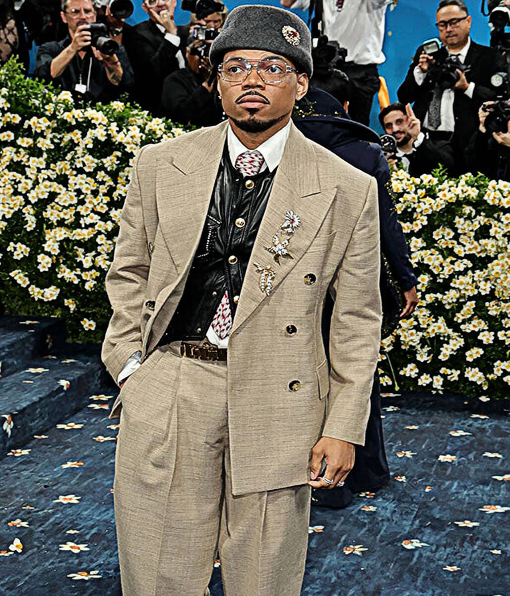 Met Gala 2025 Chance The Reaper Brown Blazer