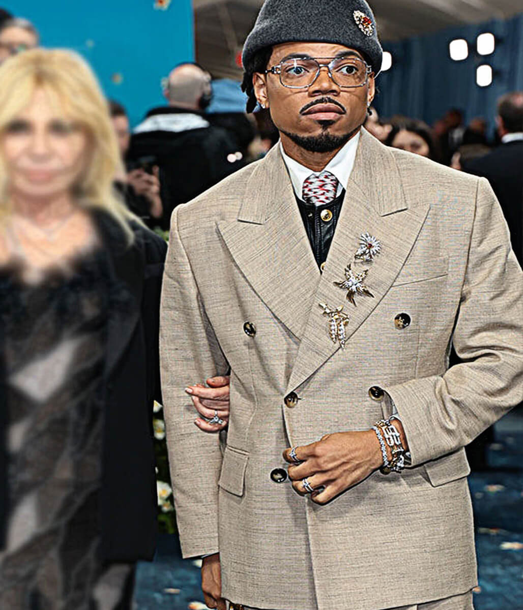 Met Gala 2025 Chance The Reaper Brown Blazer