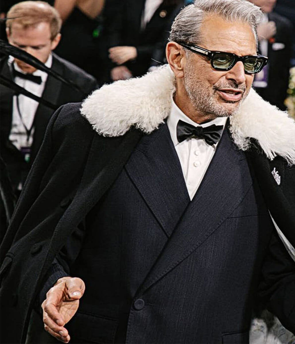 Met Gala 2025 Jeff Goldblum Black Wool Coat