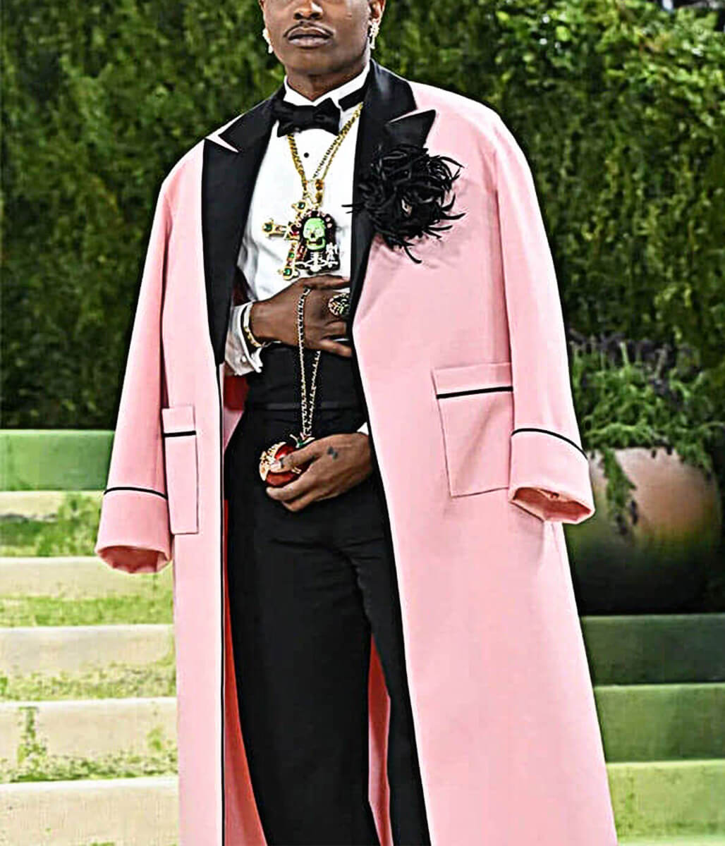 Met Gala 2026 A$AP Rocky Pink Wool Coat
