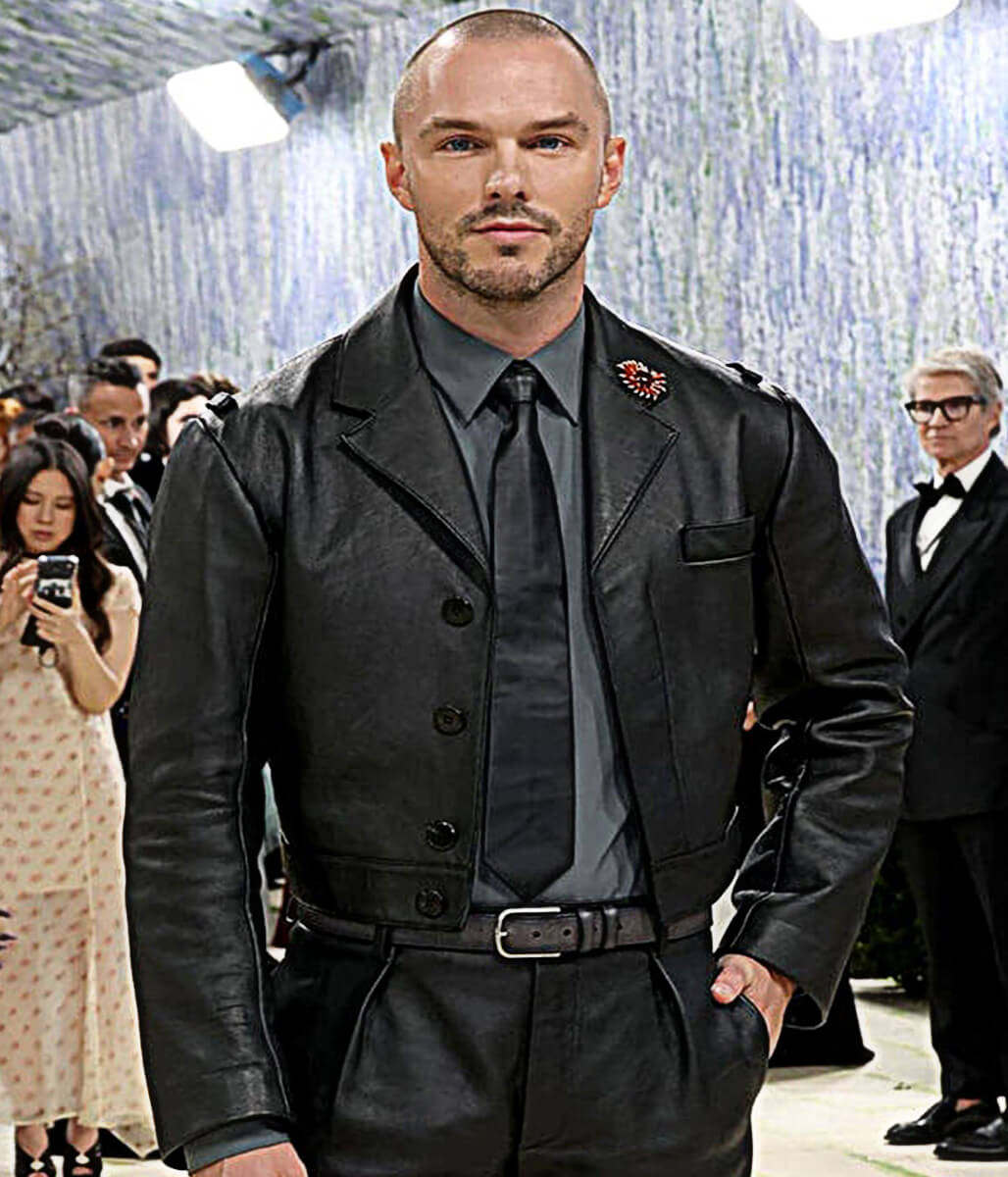 Met Gala 2026 Nicholas Hoult Black Leather Jacket