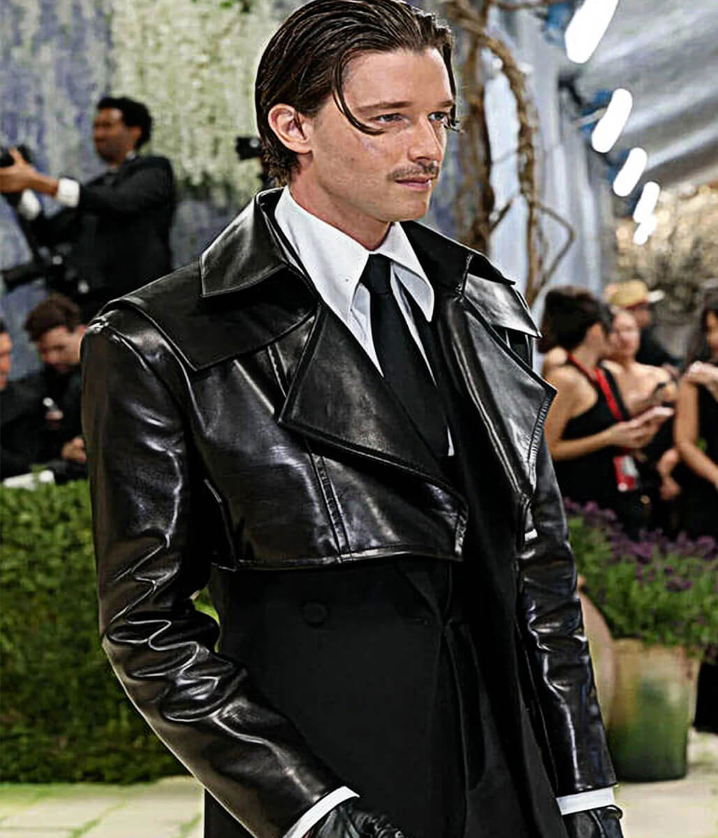 Met Gala 2026 Patrick Schwarzenegger Black Crop Jacket
