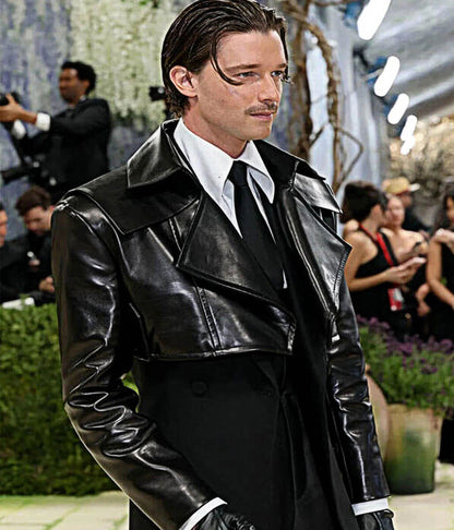 Met Gala 2026 Patrick Schwarzenegger Black Crop Jacket