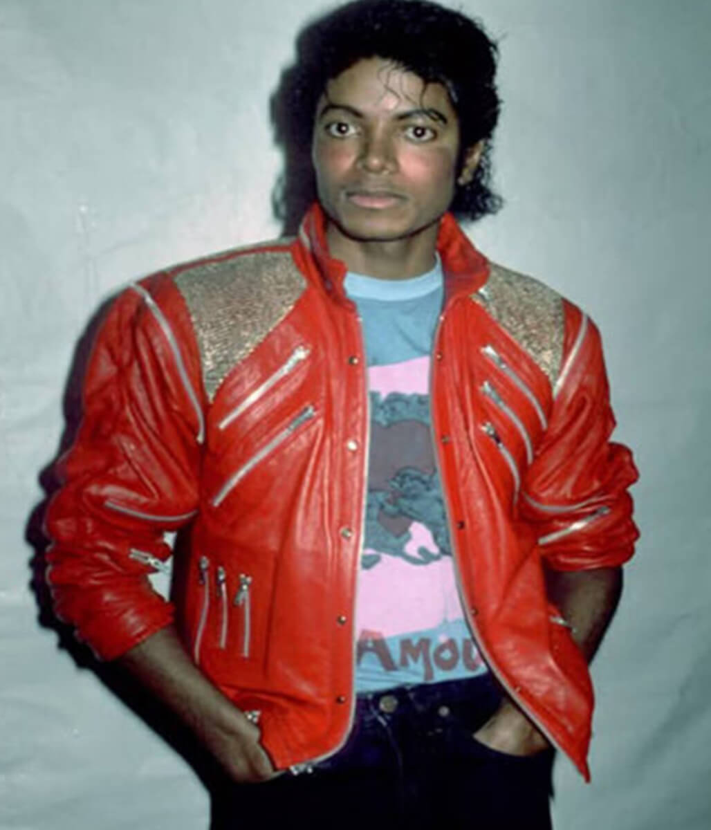 Michael 2026 Jaafar Jackson Red Leather Jacket