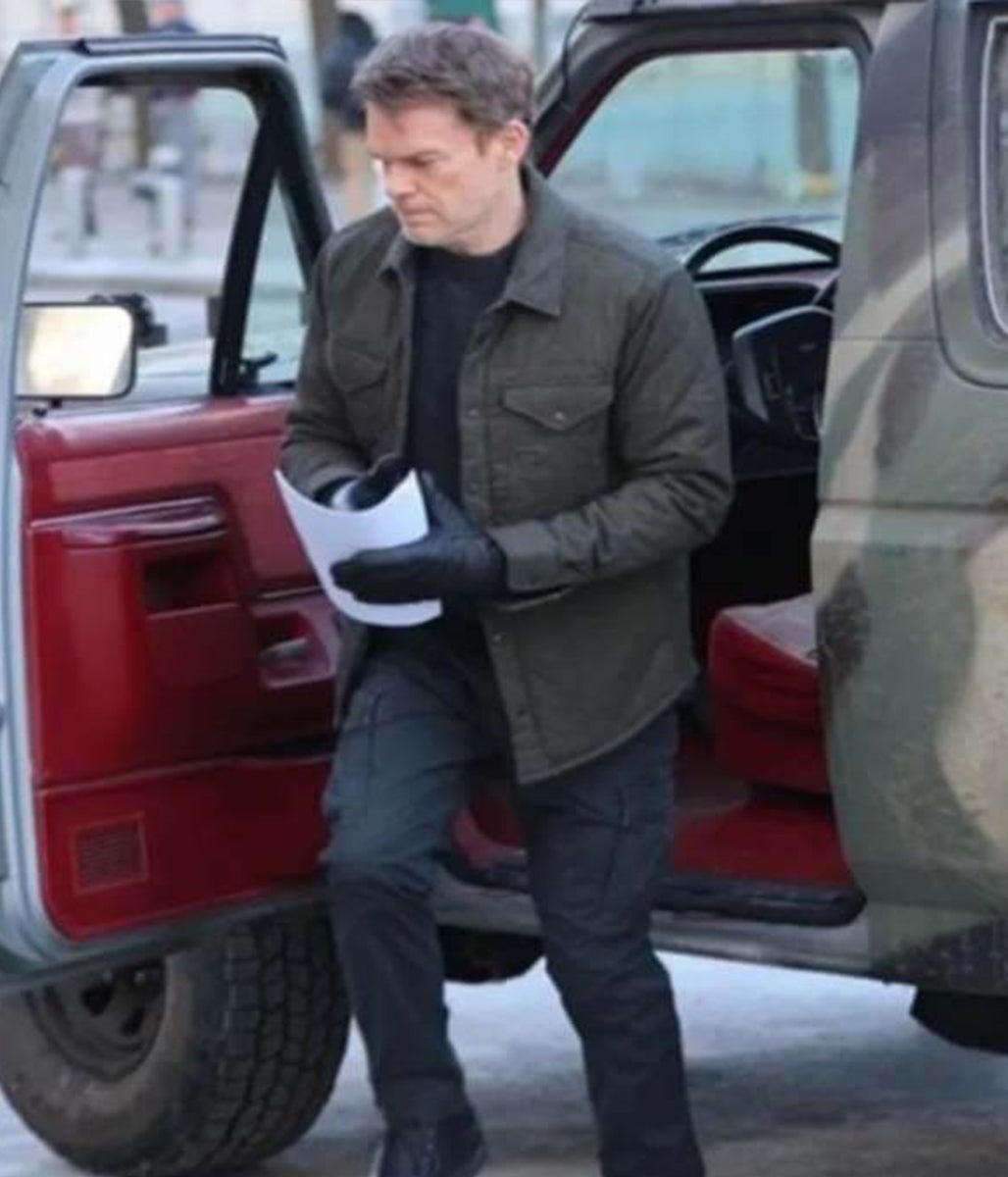 Michael C. Hall Dexter Resurrection 2025 Grey Jacket