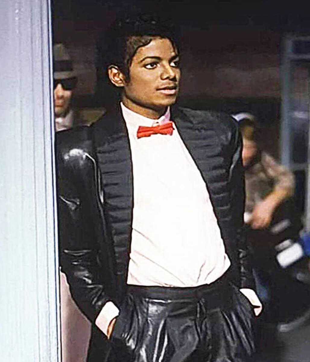 Michael Jackson Billie Jean Black Leather Blazer