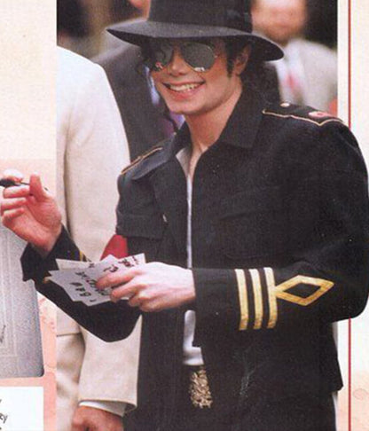 Michael Jackson Black Cotton Jacket