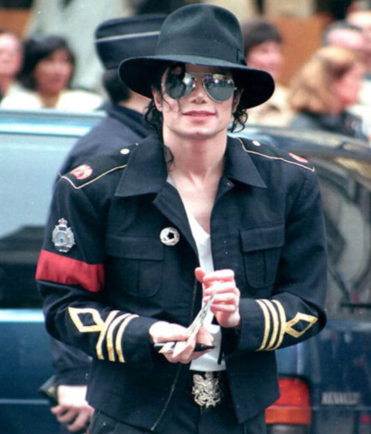 Michael Jackson Black Cotton Jacket