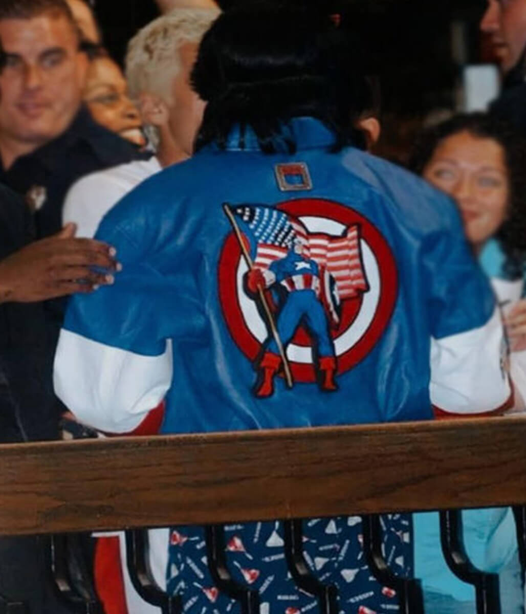 Michael Jackson Captain America Leather Jacket