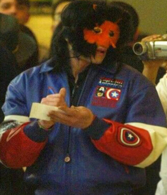 Michael Jackson Captain America Leather Jacket