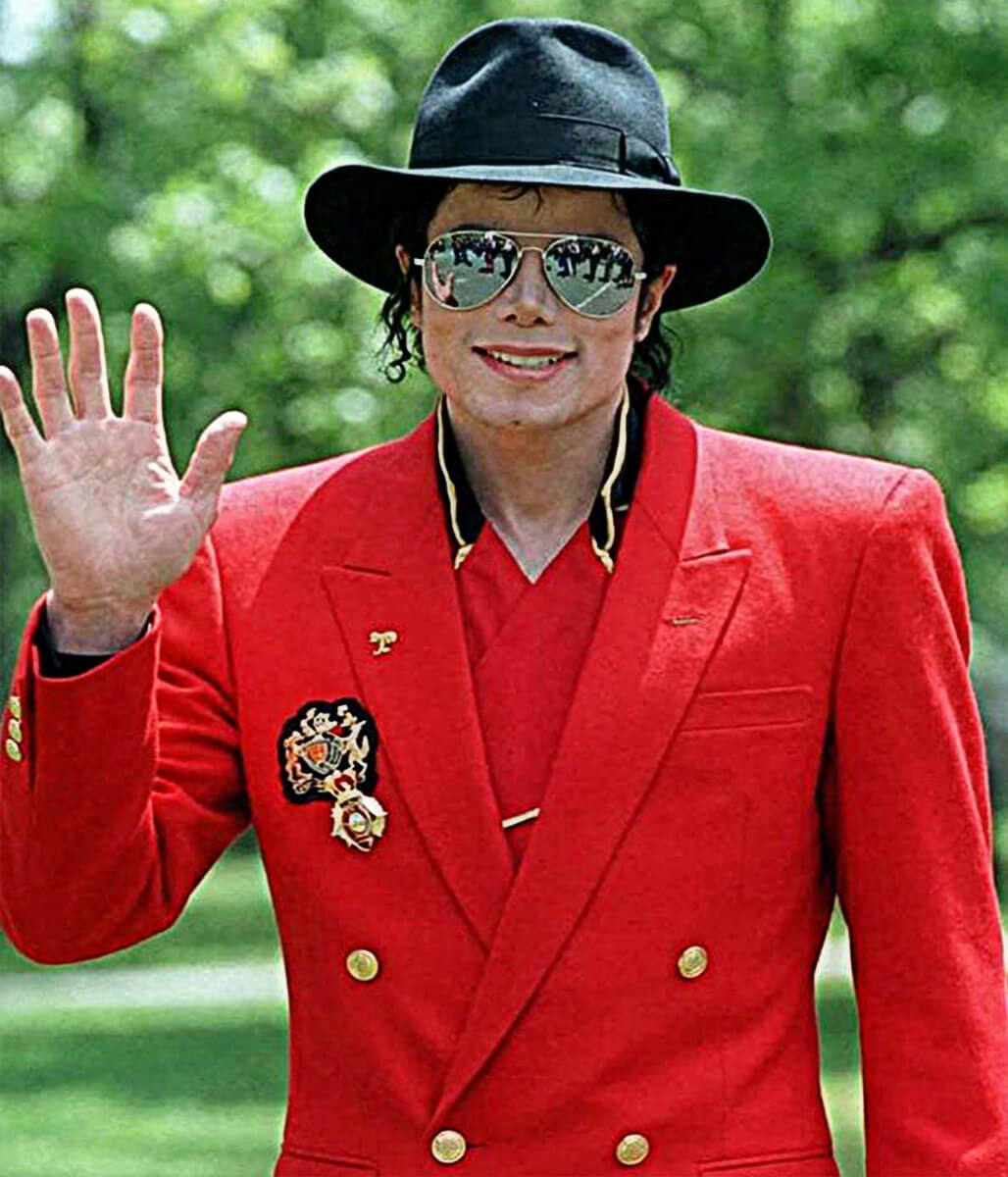 Michael Jackson Los Angeles Spotting Red Cotton Blazer