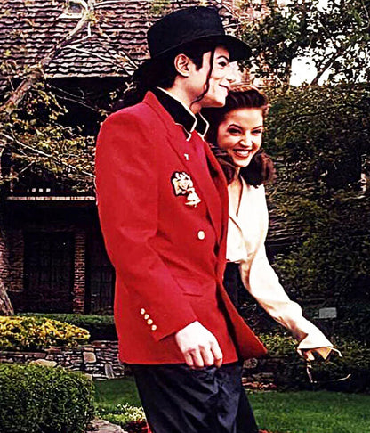 Michael Jackson Los Angeles Spotting Red Cotton Blazer