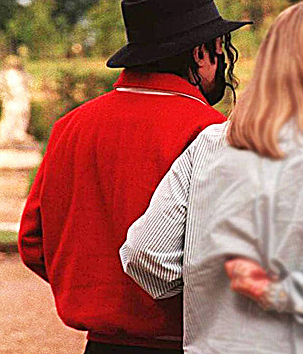 Michael Jackson Spain Spotting Red Varsity Jacket